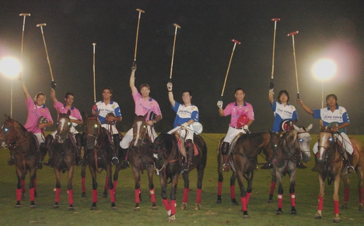 The first Night Polo match in Thailand.