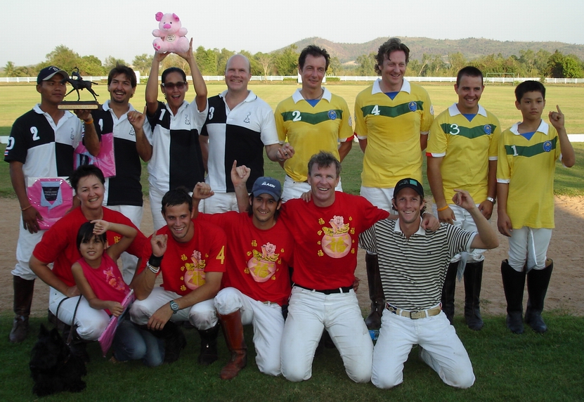 Kuppa holds the PINK PIG at the Chinese New Year Tournament with SPP and Polo Escape.