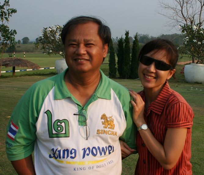 SPP Manager Khun Daeng and Polo Photographer Khun Chatchaya are looking forward to watching the action at the Challenger Charity Cup.