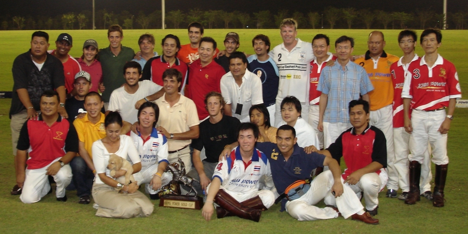 All teams and gauchos after polo celebration