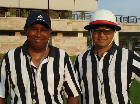 Peter and Ali umpired very well in a tough game.