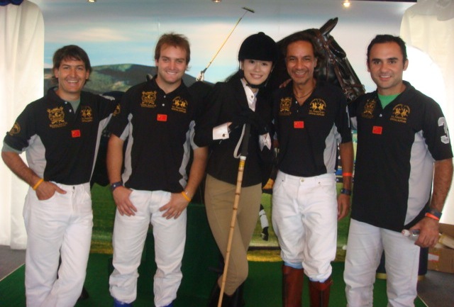 Aron's Harilela Team with Polo Escape gauchos Marco and Feder and Hissam from Pakistan.
