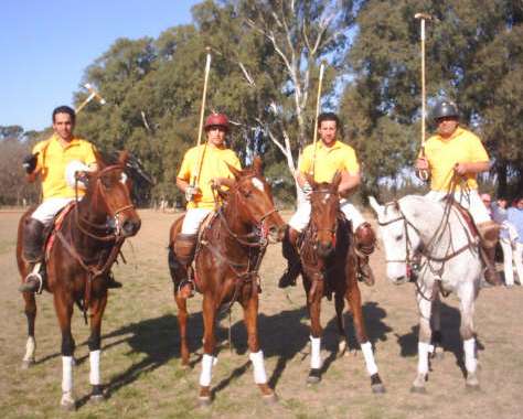 Paisano Polo Team today - Nicolas, Agustin, Juan, Canchi