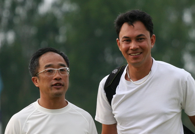 Patron Paul with Shaik Reissman at the Thai Polo Open