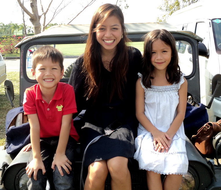 Krittika Toumtong with the Jeep drivers
